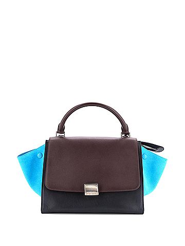 Céline Tricolor Trapeze Bag Leather Small (view 1)