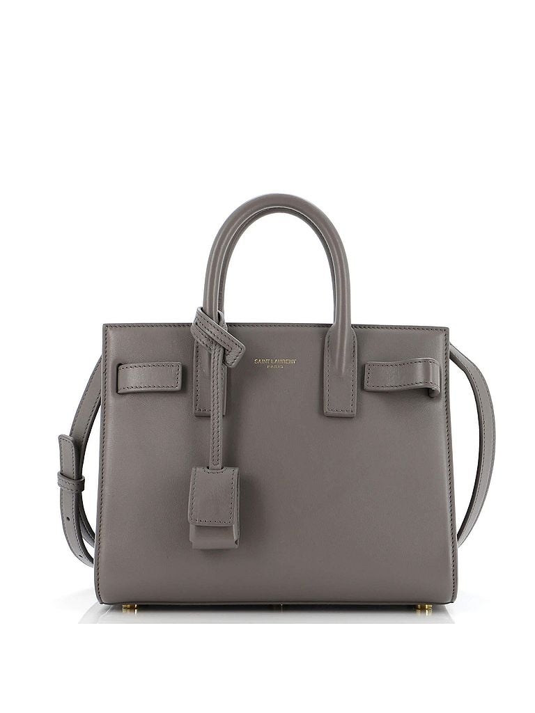 Saint Laurent 100% Leather Gray Sac de Jour NM Bag Leather Nano One size - photo 1