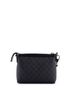 Gucci 100% Coatead Canvas Black Interlocking G Patch Wristlet Messenger Bag GG Coated Canvas Small One size - photo 4