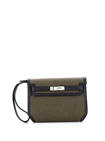 Hermès Kelly Depeches Pouch Toile and Leather 25 (view 1)