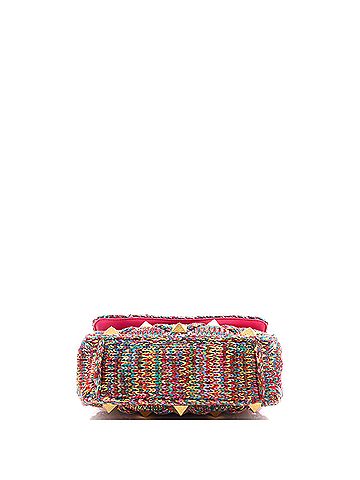Valentino Garavani Roman Stud Flap Bag Quilted Knit Medium (view 2)