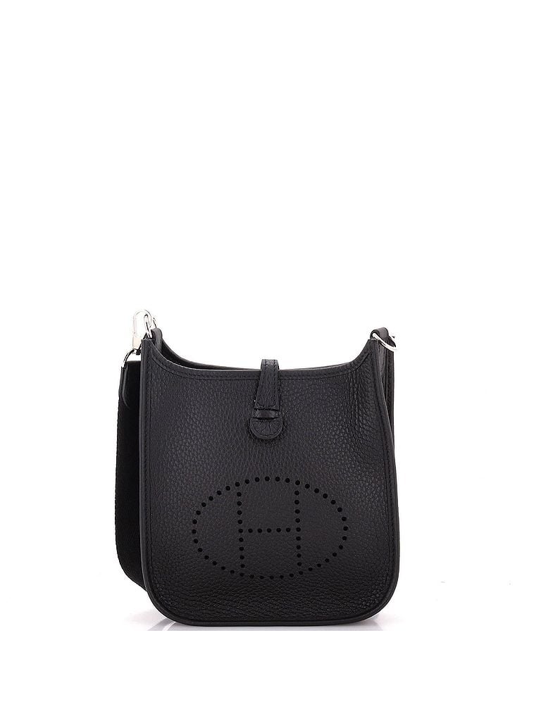 Hermès 100% Leather Black Evelyne Bag Gen III Clemence TPM One size - photo 1