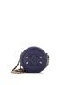 Chanel 100% Leather Blue Filigree Round Clutch with Chain Quilted Caviar Mini One size - photo 1