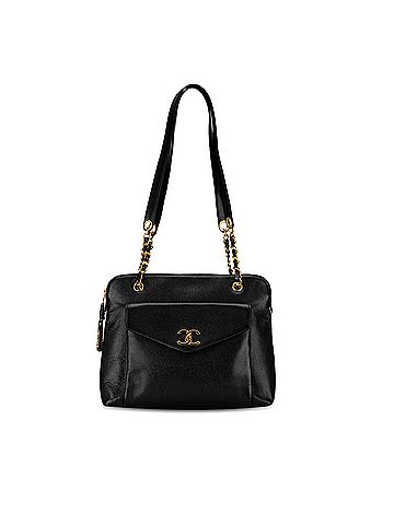 Chanel Caviar Front Pocket Chain Tote (view 1)