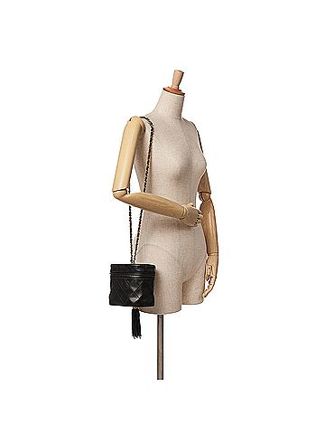 Chanel Quilted Lambskin Tassel Vanity Case (view 2)