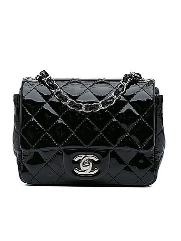 Chanel Mini Square Classic Patent Single Flap (view 1)