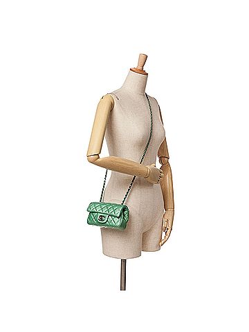 Chanel Extra Mini Rectangular Classic Patent Single Flap (view 2)