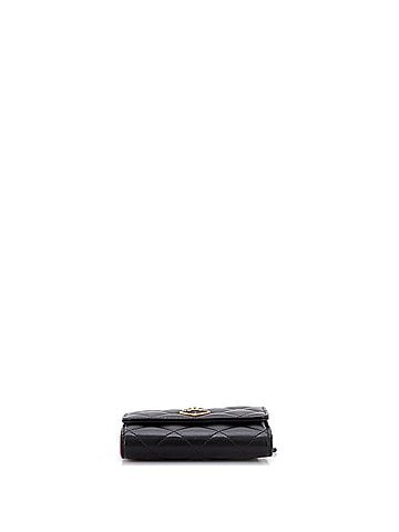 Chanel Coco Love CC Heart Flap Wallet Quilted Lambskin Compact (view 2)