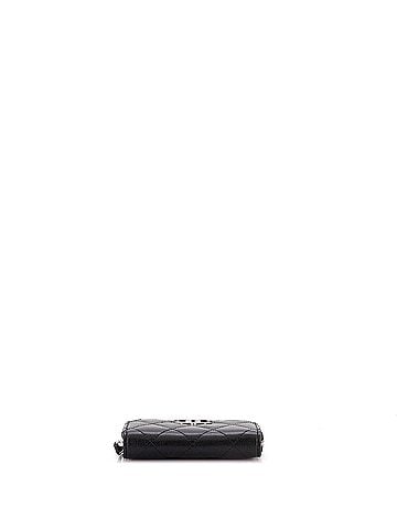 Chanel CC Cut Out Coco Chanel Zip Coin Purse Quilted Caviar Small (view 2)