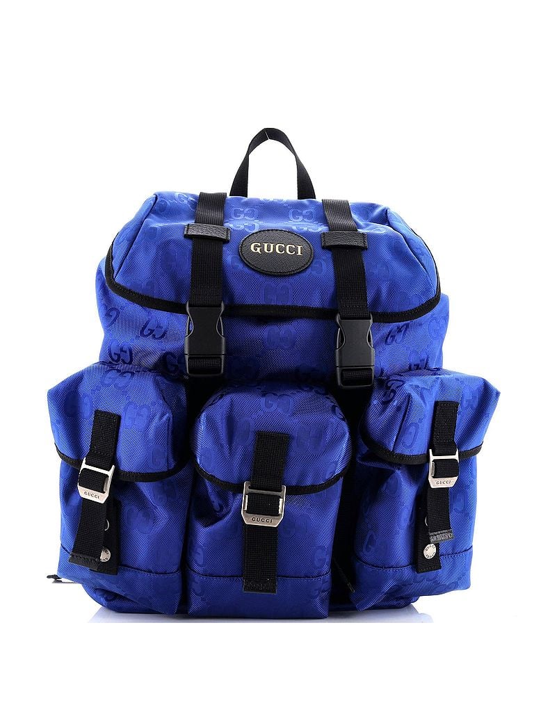 Gucci 100% Fabric Blue Off The Grid Backpack GG Econyl One size - photo 1