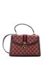 Gucci 100% Canvas Plain Red Ophidia Flap Top Handle Bag GG Canvas Small One size - photo 1