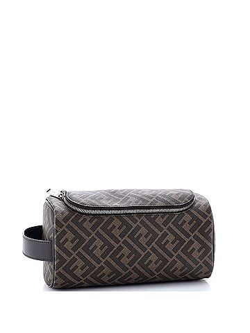 Fendi Toiletry Case with Handle Zucca Coated Canvas Medium (view 2)