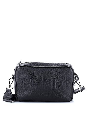 Fendi Logo Camera Bag Embossed Leather (view 1)