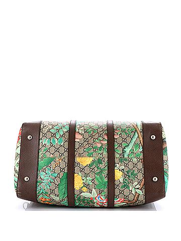 Gucci Convertible Duffle Bag Tian Print GG Coated Canvas Medium (view 2)