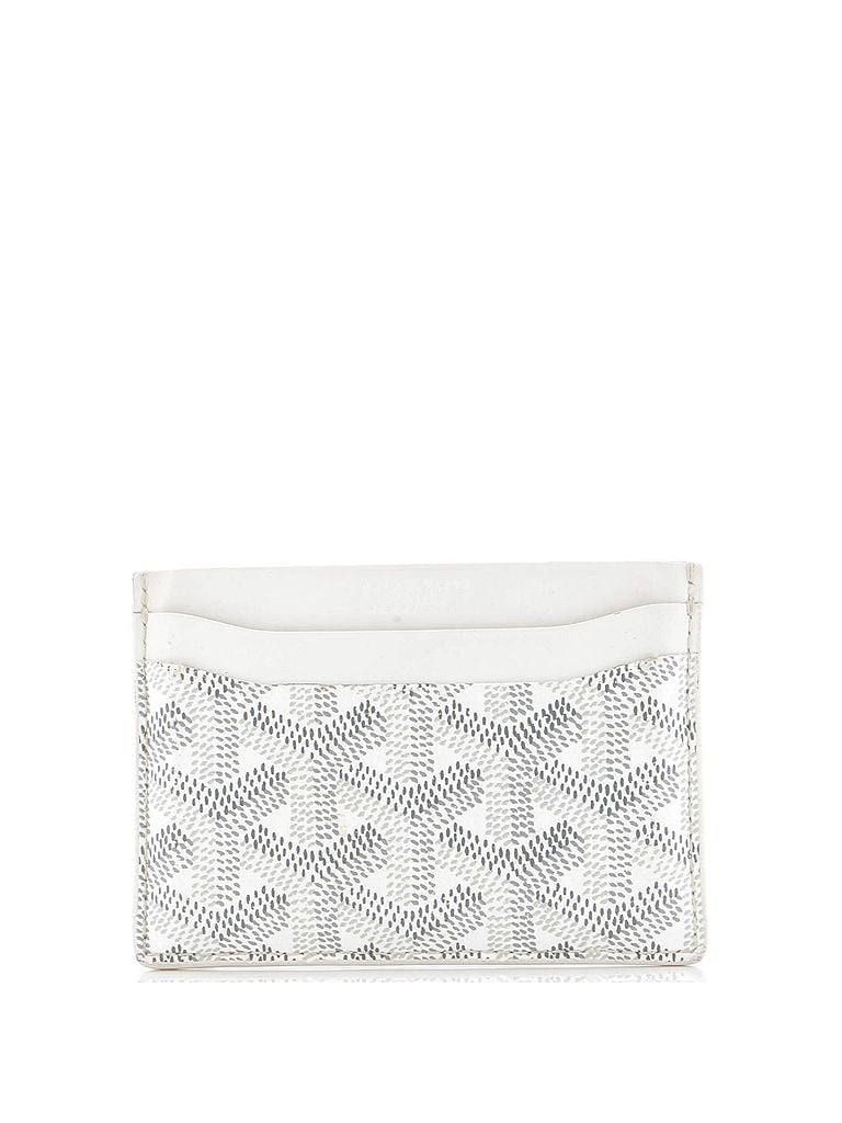 Goyard 100% Coatead Canvas White Saint Sulpice Card Holder Coated Canvas One size - photo 1