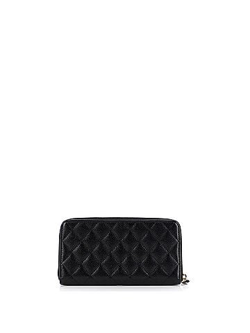 Chanel Zip Around Wallet Quilted Caviar Long (view 2)