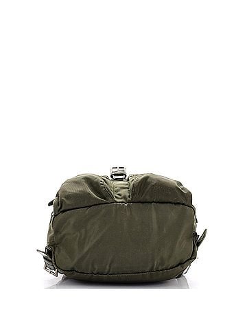 Prada Double Front Pocket Backpack Tessuto Small (view 2)