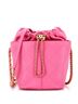 Chanel 100% Leather Pink CC Drawstring Bucket Bag Quilted Caviar with Lambskin Small One size - photo 1