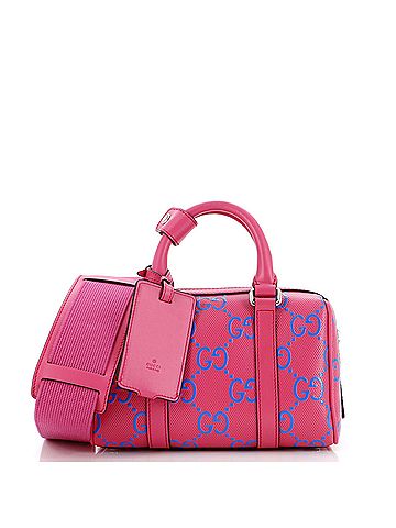 Gucci Duffle Bag GG Embossed Perforated Leather Mini (view 1)