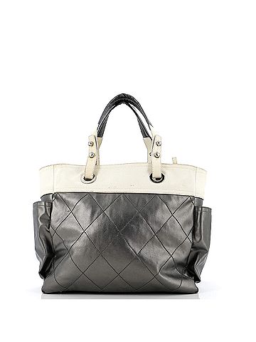 Chanel Biarritz Pocket Tote Quilted Coated Canvas Large (view 2)