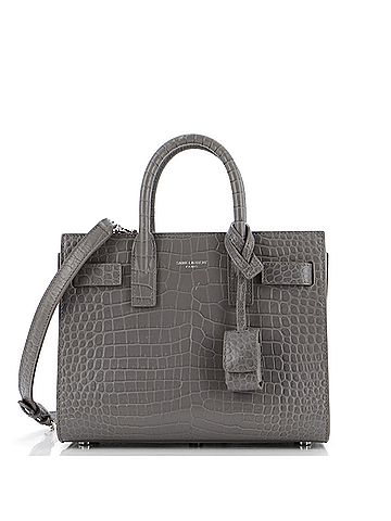 Saint Laurent Sac de Jour Bag Crocodile Embossed Leather Nano (view 1)