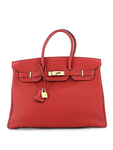 Hermès Birkin Handbag Red Togo with Gold Hardware 35 (view 1)