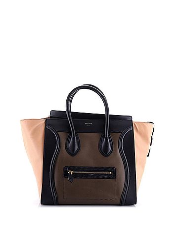 Céline Tricolor Luggage Bag Leather Mini (view 1)