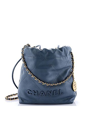 Chanel 22 Chain Hobo Quilted Caviar Mini (view 1)