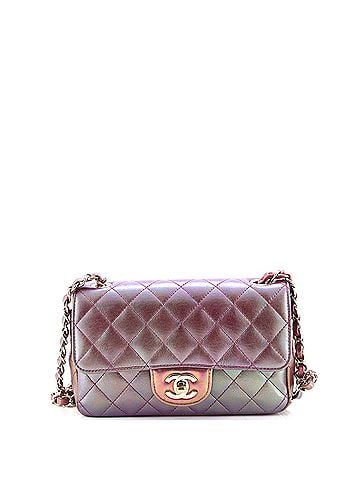 Chanel Classic Single Flap Bag Quilted Iridescent Lambskin Mini (view 1)