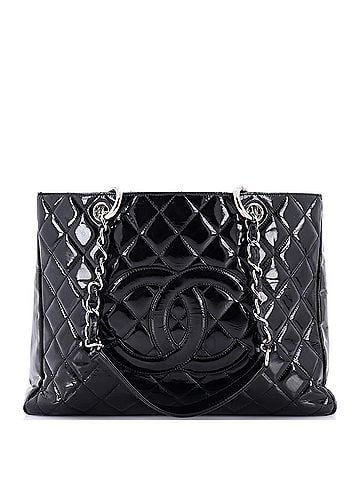 Chanel Grand Shopping Tote Quilted Patent (view 1)