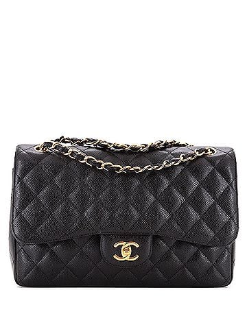 Chanel Classic Double Flap Bag Quilted Caviar Jumbo (view 1)