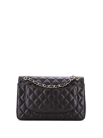 Chanel Classic Double Flap Bag Quilted Caviar Jumbo (view 2)