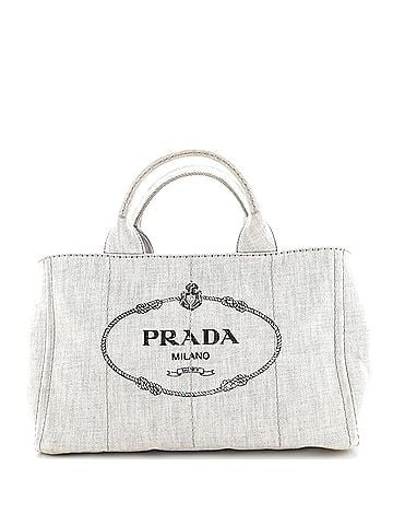 Prada Canapa Convertible Tote Denim Medium (view 1)