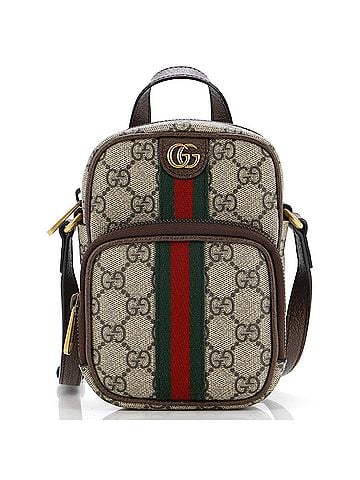 Gucci Ophidia Top Handle Crossbody Bag GG Coated Canvas Mini (view 1)