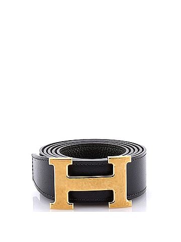 Hermès Constance Martelee H Reversible Belt Leather with Hammered Hardware Medium (view 1)