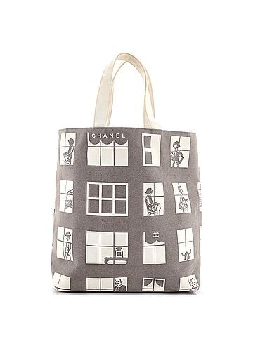 Chanel Coco Window Tote Printed Canvas Large (view 1)