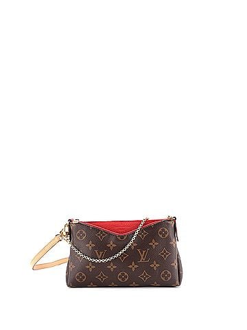 Louis Vuitton Pallas Clutch Monogram Canvas with Leather (view 1)