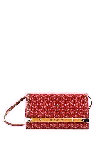 Goyard Monte Carlo Clutch with Strap Coated Canvas PM (view 1)