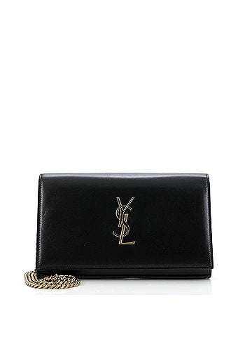 Saint Laurent Classic Monogram Wallet on Chain Leather Small (view 1)