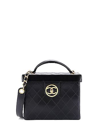 Chanel Vintage Vanity Case Quilted Leather Small (view 1)