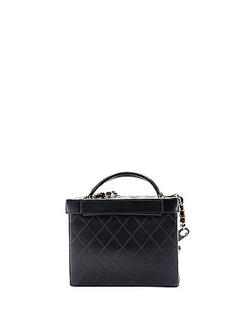 Chanel Vintage Vanity Case Quilted Leather Small (view 2)
