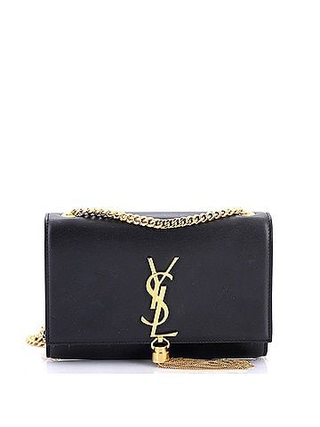 Saint Laurent Classic Monogram Tassel Crossbody Bag Leather Small (view 1)