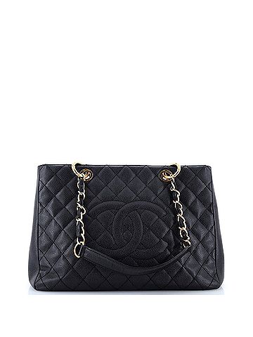 Chanel Grand Shopping Tote Quilted Caviar (view 1)