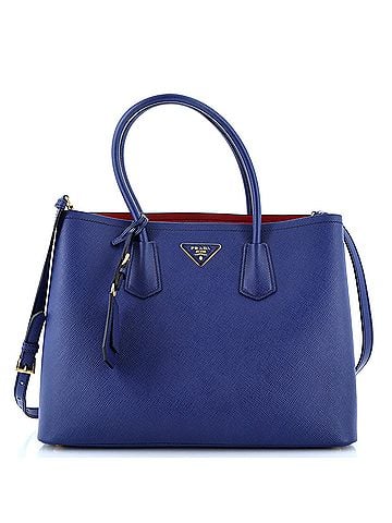 Prada Cuir Double Tote Saffiano Leather Medium (view 1)