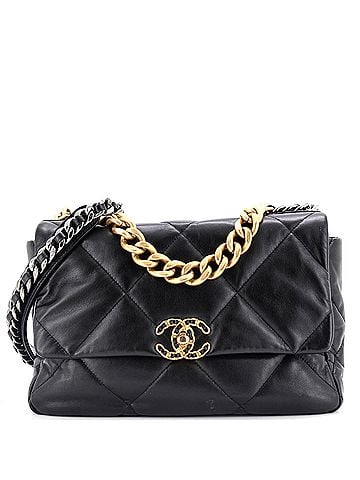 Chanel 19 Flap Bag Quilted Leather Large (view 1)