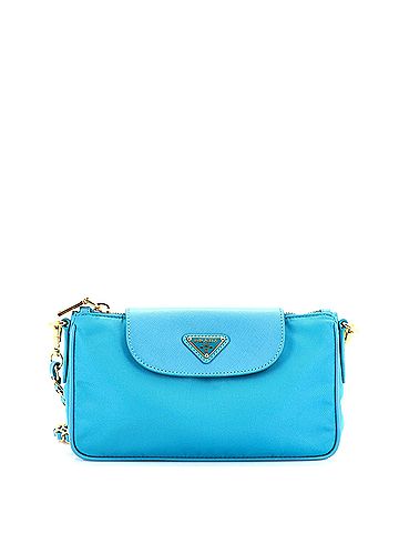 Prada Chain Crossbody Bag Tessuto and Saffiano Leather Small (view 1)