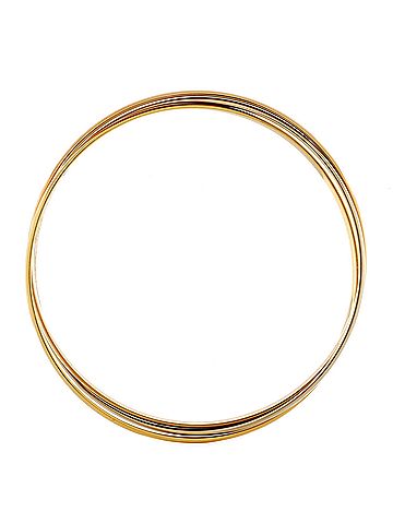 Cartier Vintage Trinity Bangle Bracelet 18K Tricolor Gold (view 2)