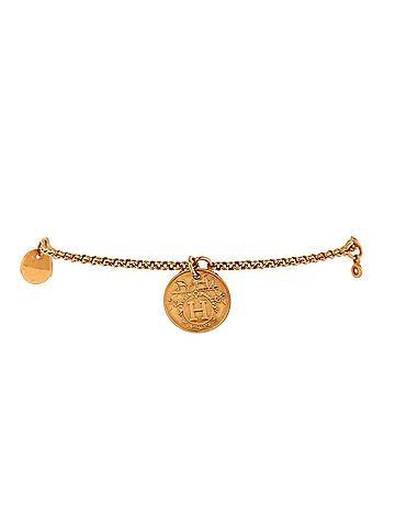 Hermès Ex-Libris Bracelet 18K Rose Gold with Diamond Small (view 1)