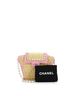 Chanel 100% Raffia Pink Tan CC Flap Basket Shopping Bag Woven Raffia with Chain Detail Small One size - photo 3
