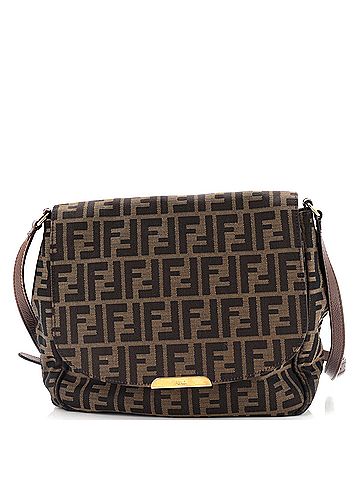 Fendi Flap Crossbody Bag Zucca Canvas Medium (view 1)